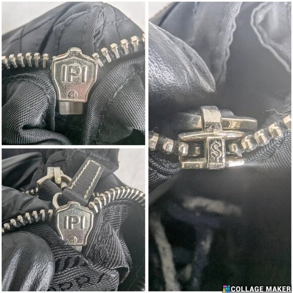 Authentic PRADA Tessuto Nylon Chain Medium Black Shoulder Bag Made in Italy - Picture 5 of 15